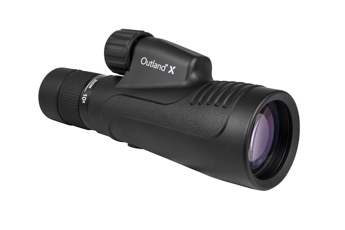 Outland X 10-30x50mm Zoom Monocular Telescope with Adjustable Tripod - Compact & Powerful for Bird Watching, Hunting, Hiking, and Outdoor Adventures