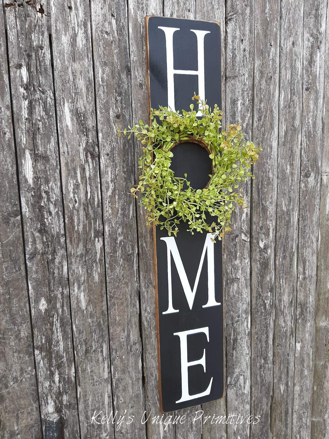 Custom Vertical Home Sign - Personalized Wooden Wall Decor for Farmhouse, Living Room & Entryway - Perfect for Housewarming Gifts & Rustic Home Decor