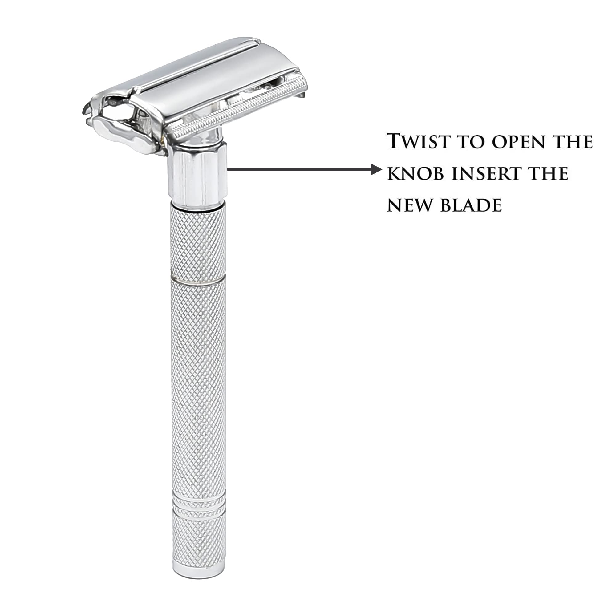 Premium Safety Razor for Men & Women - Reusable Metal Butterfly Double Edge Razor for Smooth Shaving - Perfect for Travel, Gifts & Eco-Friendly Shaving Routine