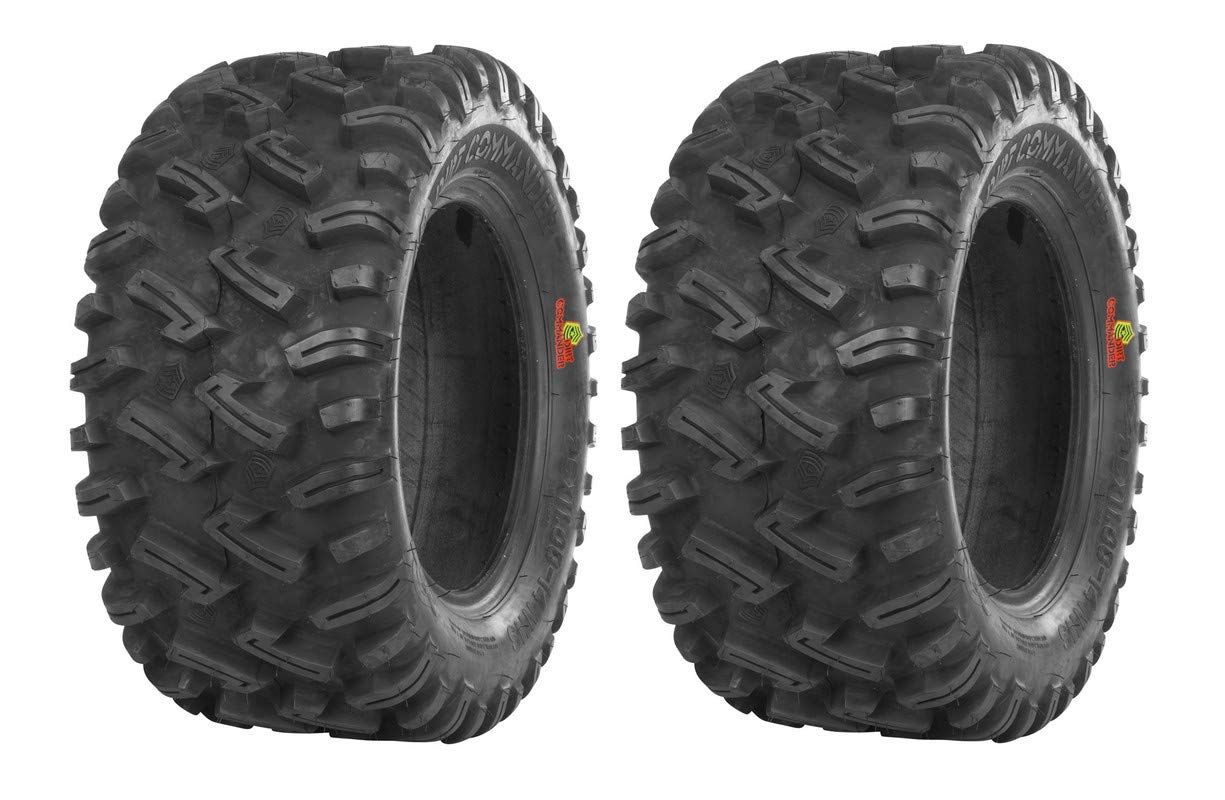 GBC Dirt Commander Rear Tires 25x10x12 for 2017-2019 Can-Am Outlander MAX 450 - Off-Road ATV & UTV Replacement Tires for Mud, Sand & Trail Riding