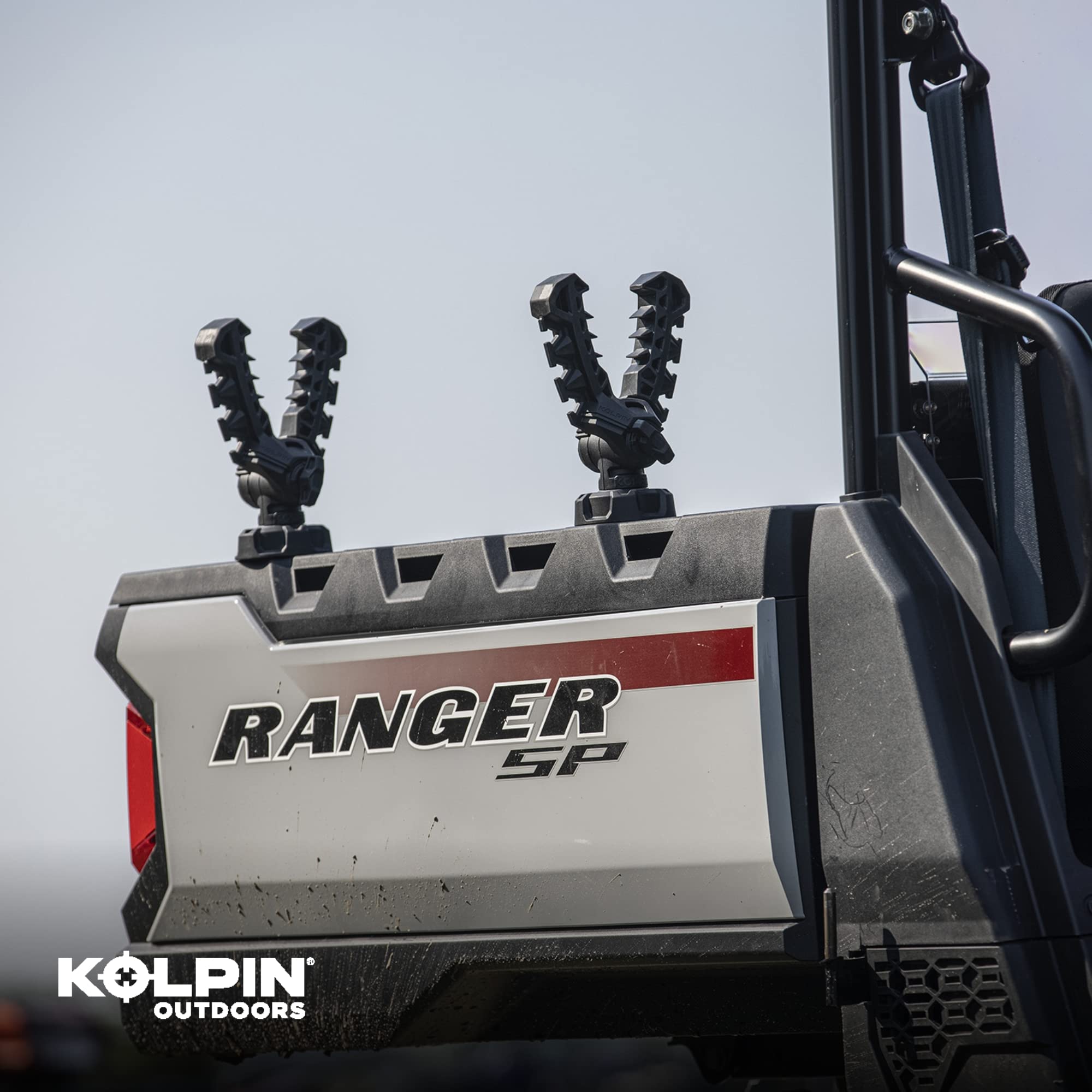 Rhino Grip Pro UTV Carrier for Polaris Ranger - Heavy Duty Tool Holder for Shovels, Guns - Off-Road & Hunting Accessory
