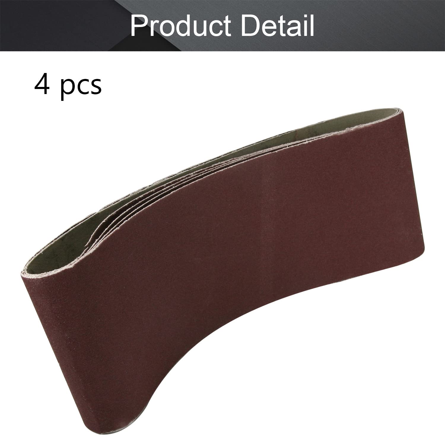 Utoolmart 3.9x24 Inch 240 Grit Aluminum Oxide Sanding Belt - 4 Pack for Wood Finishing, Metal Polishing & Drywall Sanding - Fits Portable Belt Sanders - Durable Abrasive Paper for DIY Projects & Professional Workshops