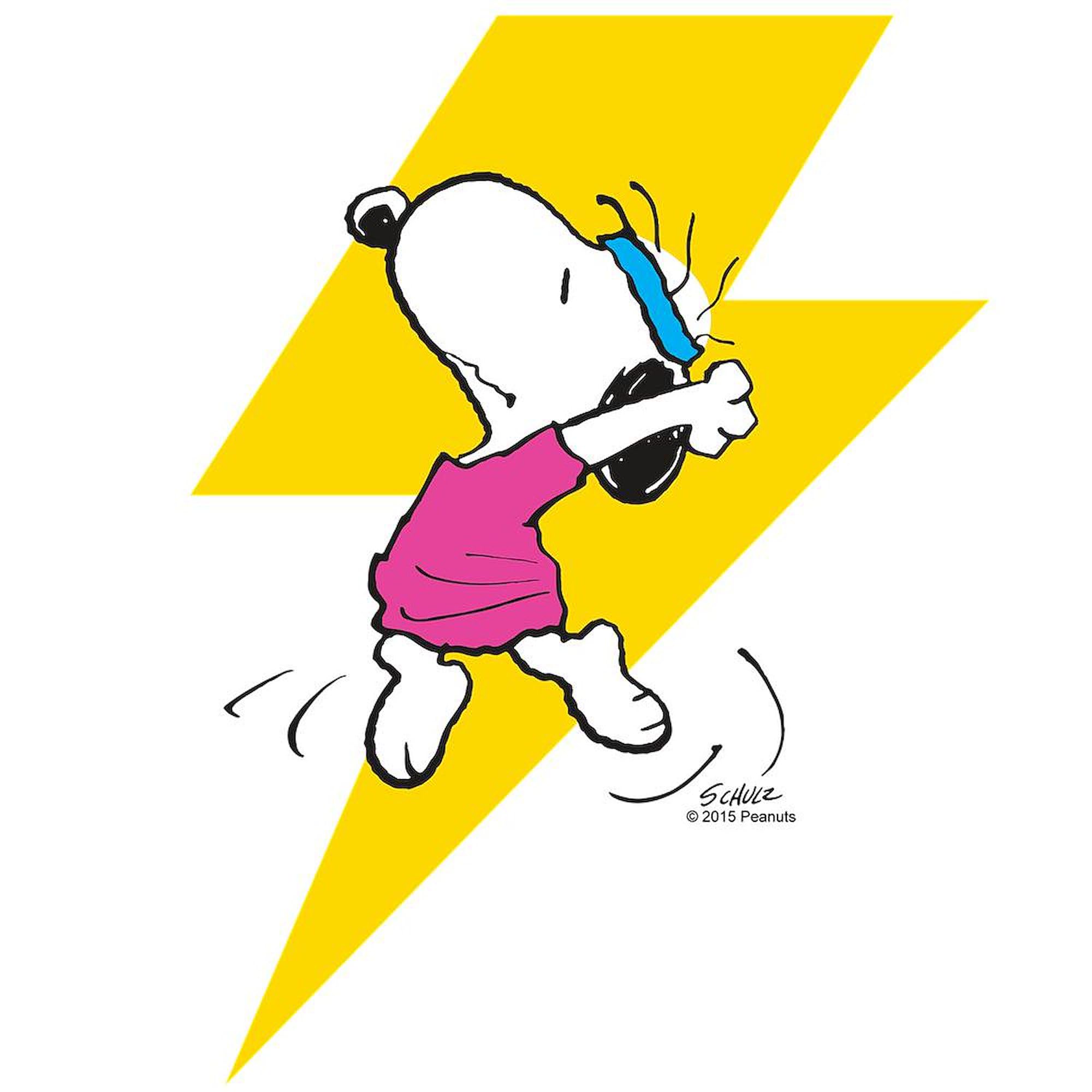 Peanuts Snoopy Dance Lightning 15 oz Ceramic Coffee Mug - Large 444ml Insulated Tea Cup for Office, Home & Gifts | Vintage Cartoon Character Design