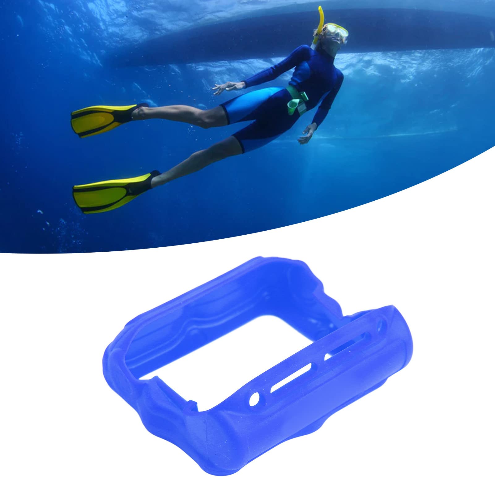Shockproof Liquid Silicone Sleeve for Shearwater Perdix AI Dive Computer - Blue Diving Accessory for Scuba Diving, Snorkeling & Water Sports Protection