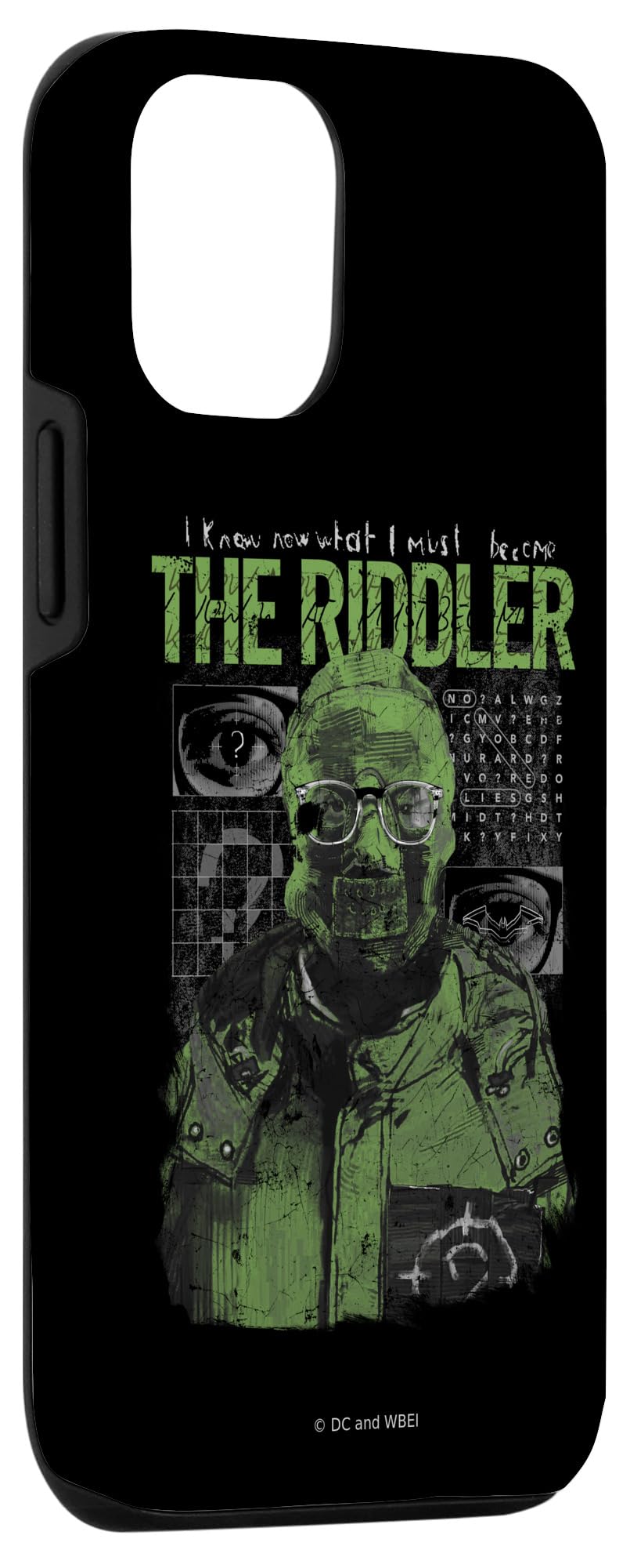 Batman Riddler iPhone 12/12 Pro Case - Premium Protective Phone Cover with Unique Villain Design - Perfect for DC Fans, Cosplay & Comic Book Lovers