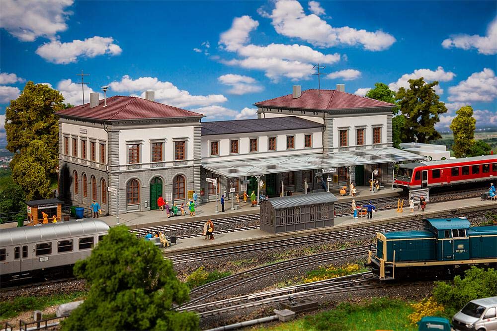 Faller 110140 HO Scale 1:87 Königsfeld Station Model Train Building Kit - New 2020 | Perfect for Model Railroad Scenery & Train Diorama Displays