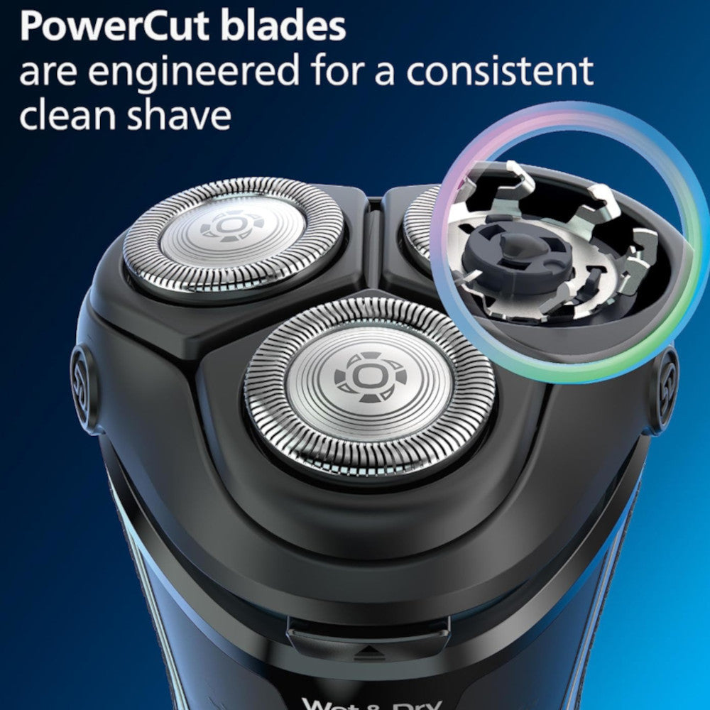 PHILIPS S3133/51 3000 Series Electric Shaver with Pop-Up Trimmer for Men - Wet & Dry Shaving, Travel & Daily Grooming