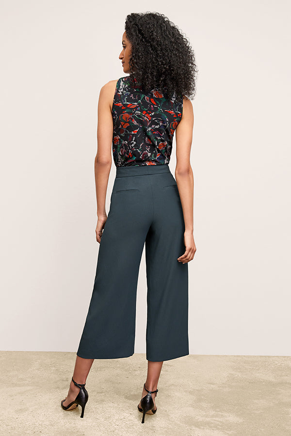 Eco-Friendly Heavy Soft Wave Culottes - Comfortable and Stylish Women's Pants for Casual Wear, Office, and Beach Outings