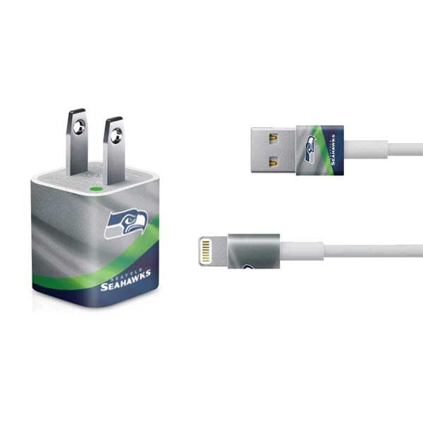 Official NFL Seattle Seahawks iPhone Charger Skin (5W USB) - Compatible with Skinit Decals, Perfect for Home, Office & Travel Accessories