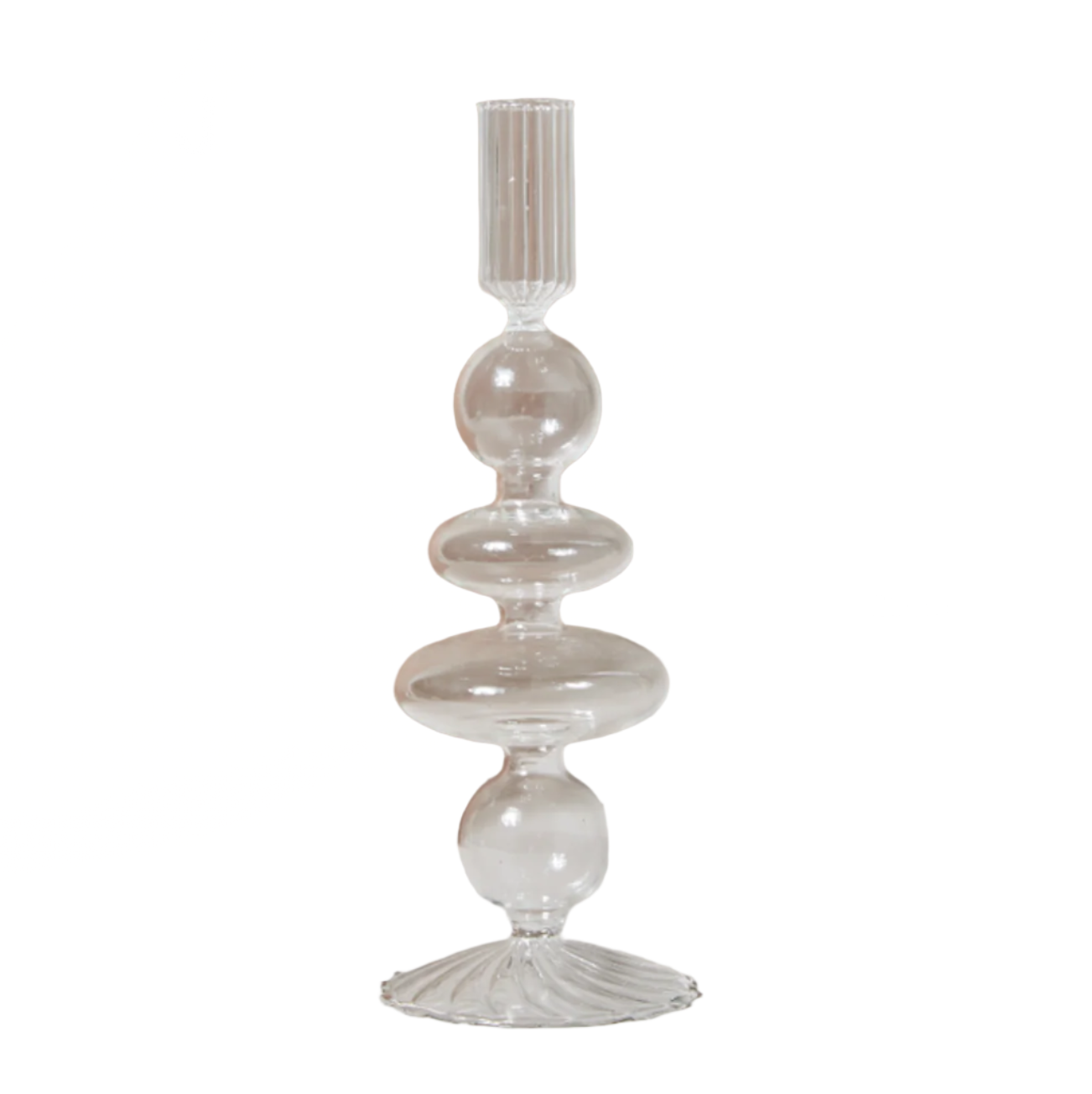 Elegant Modern Clear Glass Candle Holder for Home Decor, Wedding Centerpieces & Romantic Dinner Ambiance - 6 Inch Tall Cylinder Vase for Tea Lights & Pillar Candles