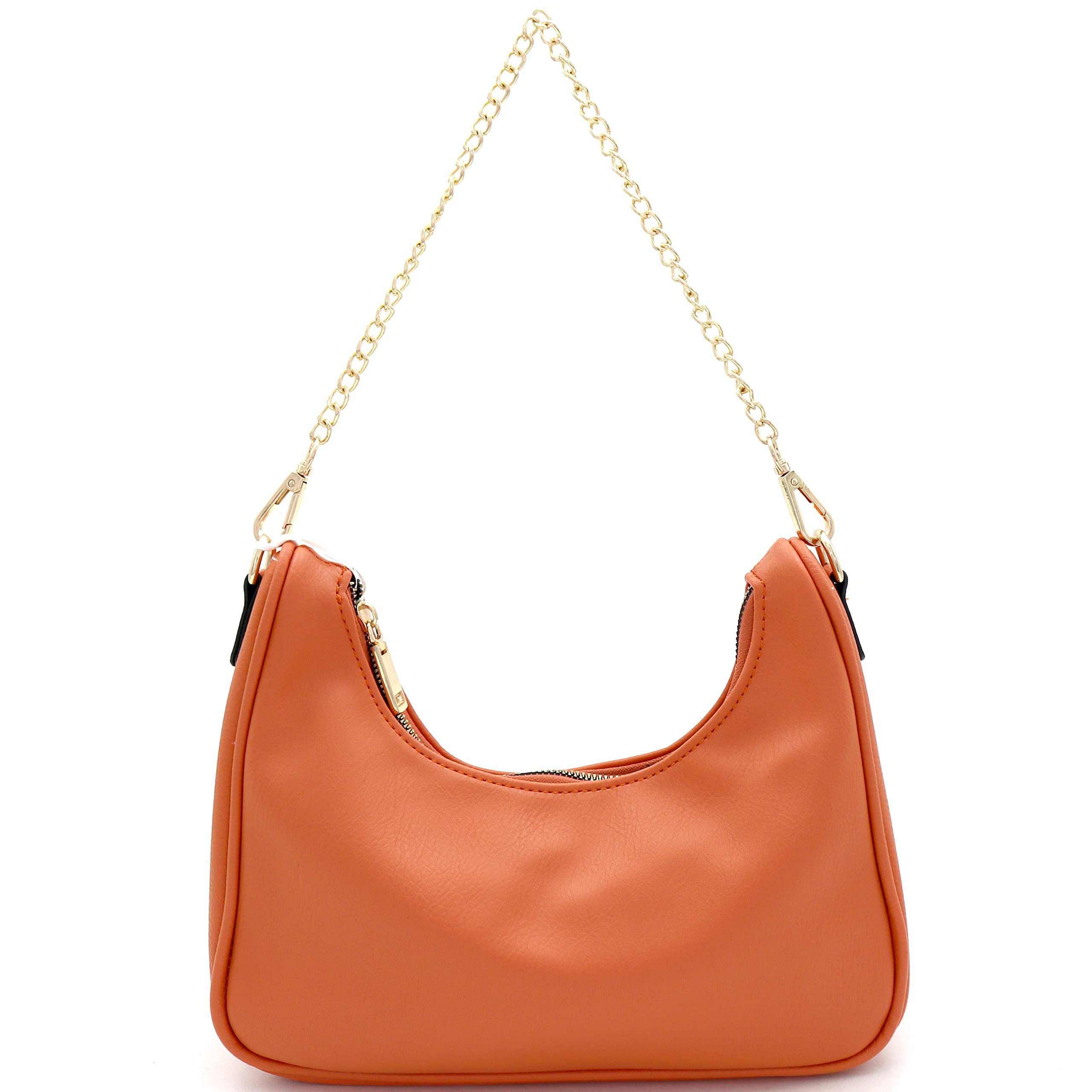 Vegan Leather Crossbody Bag with Chain Strap - Stylish Shoulder Purse for Women, Perfect for Work, Travel & Everyday Use