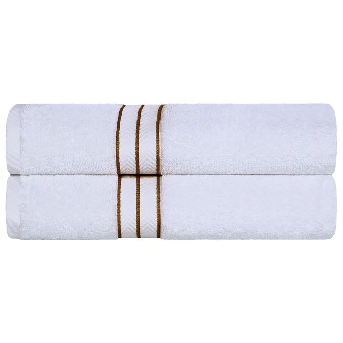 Premium Turkish Cotton Ultra Plush 2-Piece Bath Towel Set - Super Absorbent & Soft Luxury Bath Sheets for Spa, Hotel & Home Use