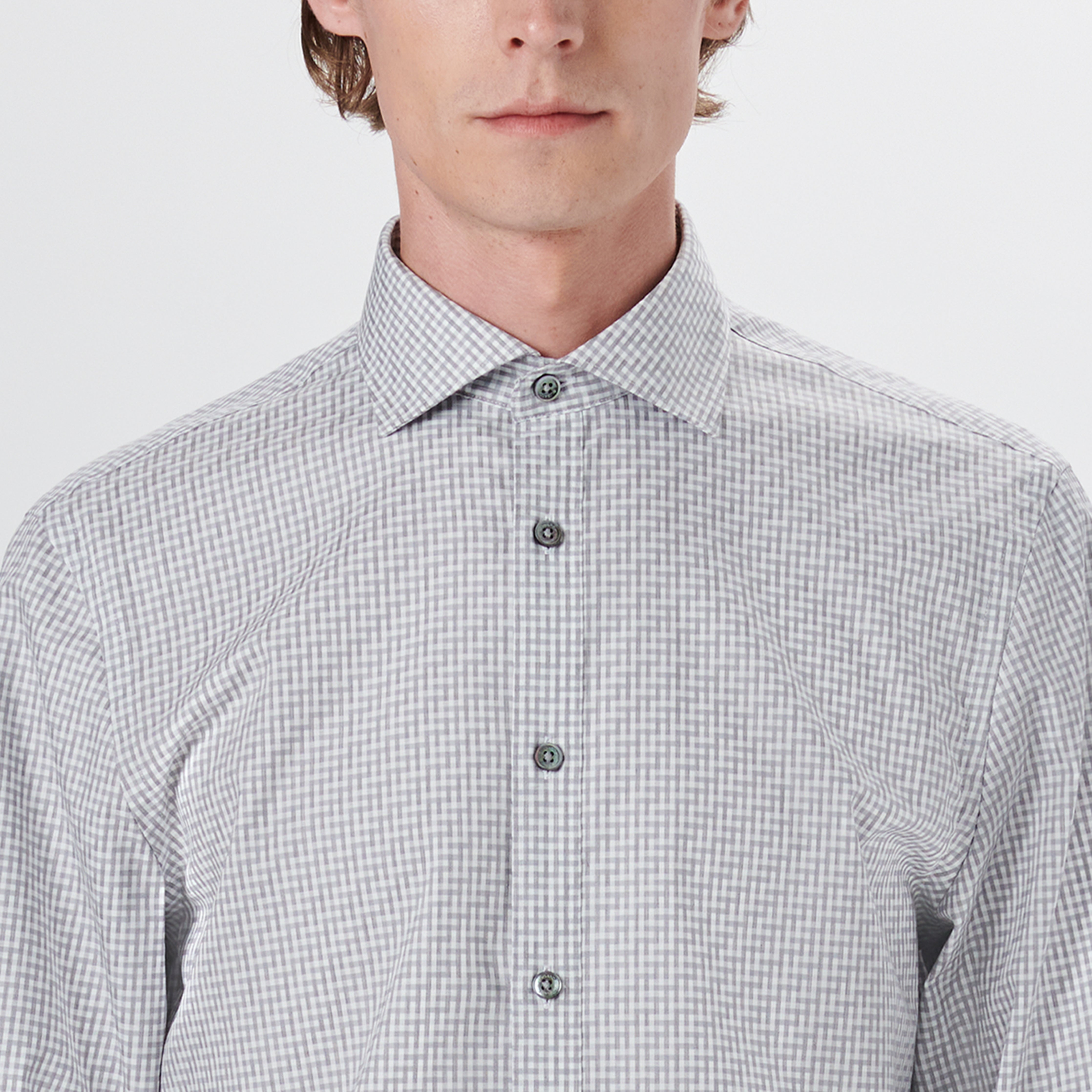AXEL Basketweave Check Shirt for Men - Casual Button Down Plaid Shirt with Long Sleeves - Perfect for Office, Date Night & Outdoor Activities