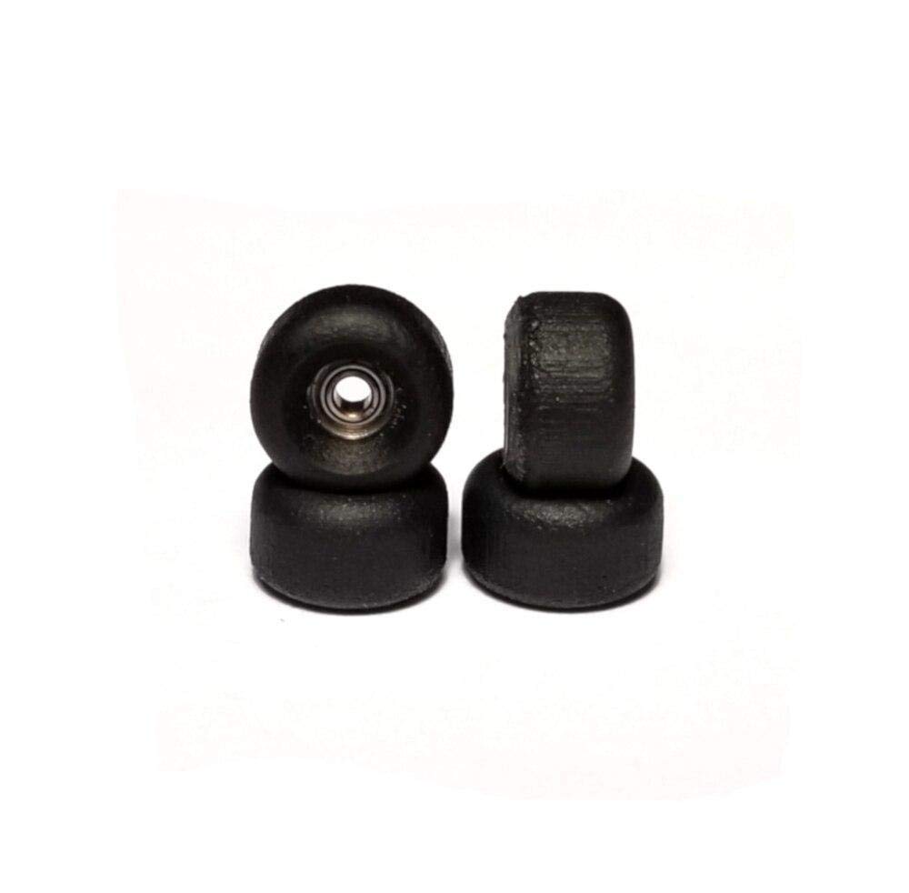 Abstract 105A Urethane Conical Fingerboard Wheels for Skateboards - High Performance Black Skateboard Wheels for Fingerboard Tricks, Street Skating & Mini Ramp Riding