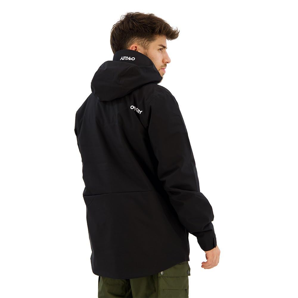 Oakley Men's Thermonuclear Protection TBT Insulated Anorak Jacket - Windproof Waterproof Winter Coat for Hiking, Skiing & Outdoor Activities (Blackout, Small)