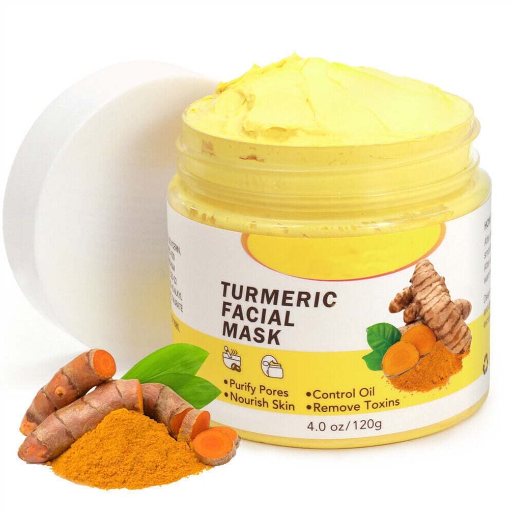Natural Turmeric & Rose Clay Face Mask - Anti-Aging, Brightening & Deep Cleansing Mud Mask for Glowing Skin | Perfect for Acne-Prone, Oily & Combination Skin | Spa Day & Self-Care Essential