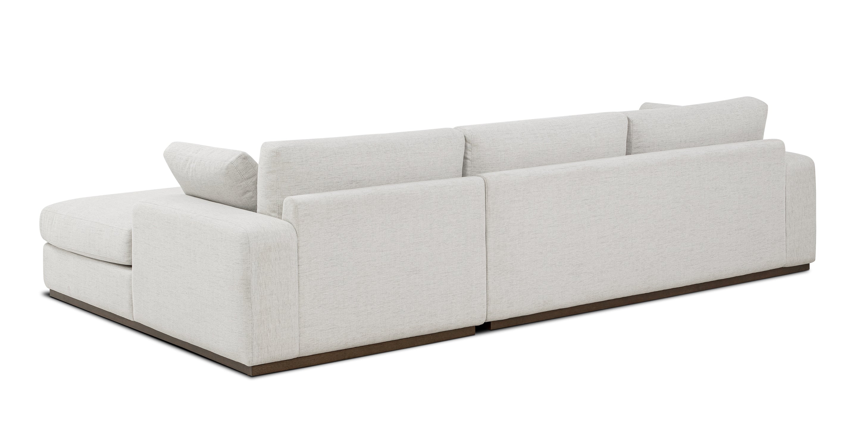 Malaga Right Facing Sectional Sofa - Modern L-Shaped Couch with Reversible Chaise for Living Room, Family Room & Home Theater | Comfortable Fabric Upholstery
