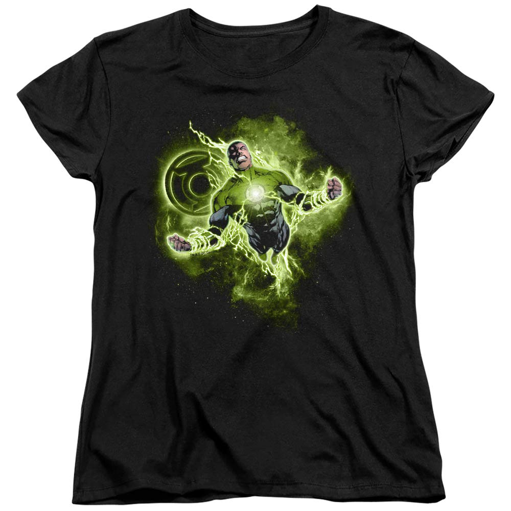 Green Lantern Lantern Nebula Graphic Women's T-Shirt | Superhero Comic Book Tee | Casual Wear & Cosplay Outfit