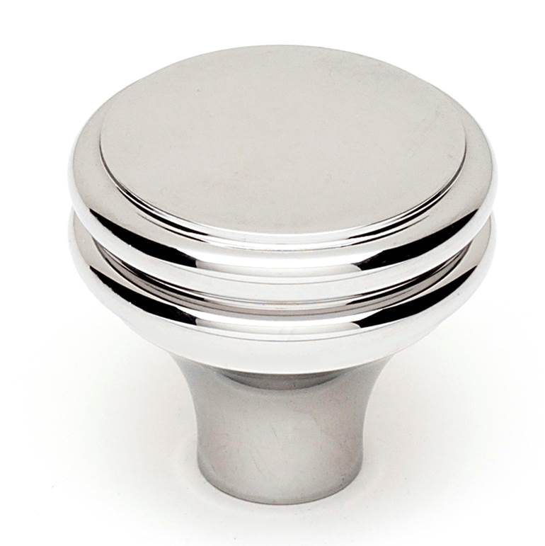 Alno A1154 1-1/4 Inch Cabinet Knob - Solid Brass Hardware for Kitchen Cabinets, Dressers & Furniture (Set of 10) - Perfect for Home Renovation & DIY Projects