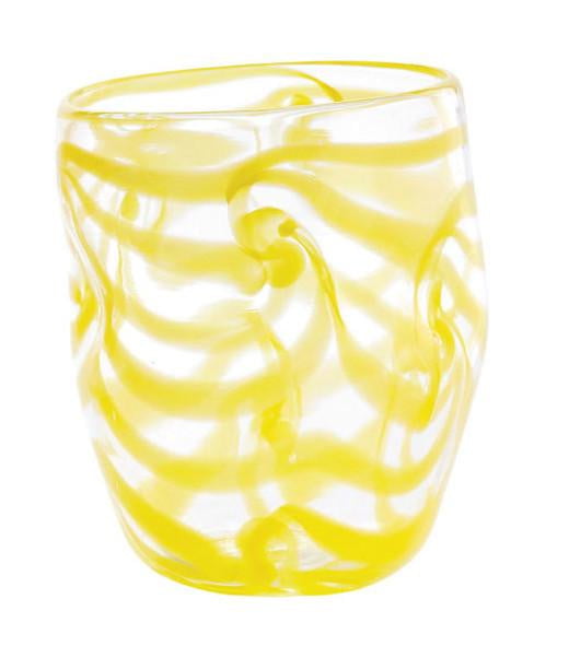 Aria Yellow Swirl Dinner Plates Set of 6 - Elegant Tableware for Dining, Parties, and Home Decor