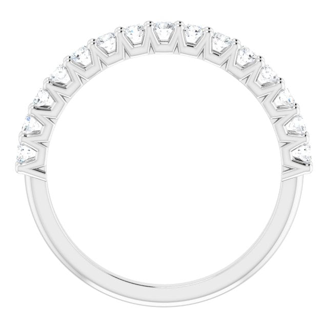 0.50 Carat Round Cut Diamond Stackable Wedding Band Ring for Women - Perfect for Bridal Sets, Anniversary Gifts & Everyday Elegance