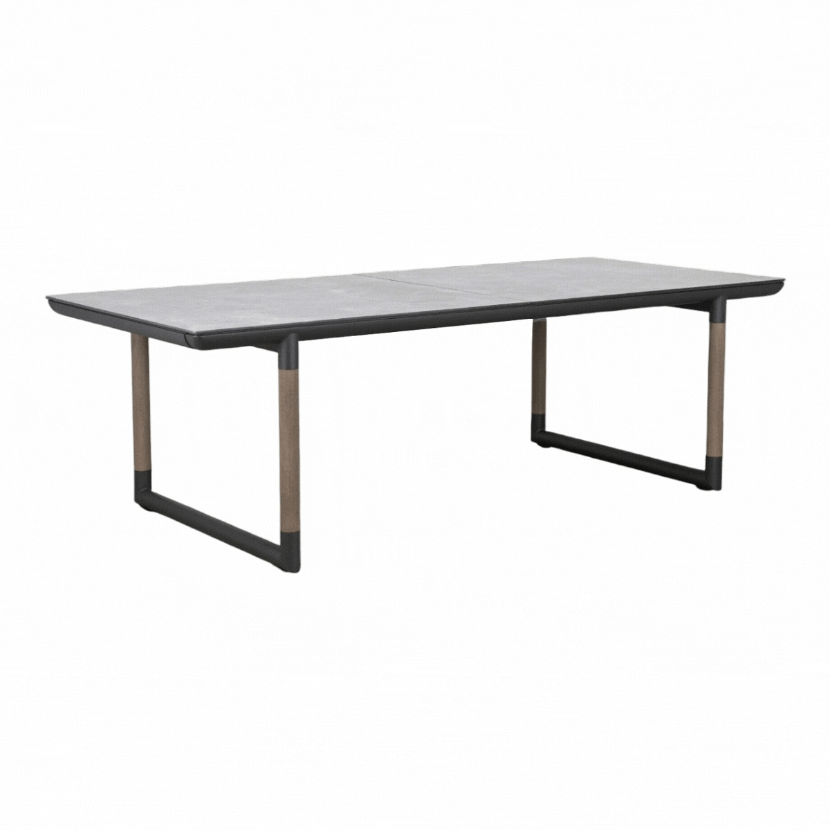 12-Seater Oxford Extension Dining Table with Concrete Top - Perfect for Large Family Gatherings & Entertaining Guests