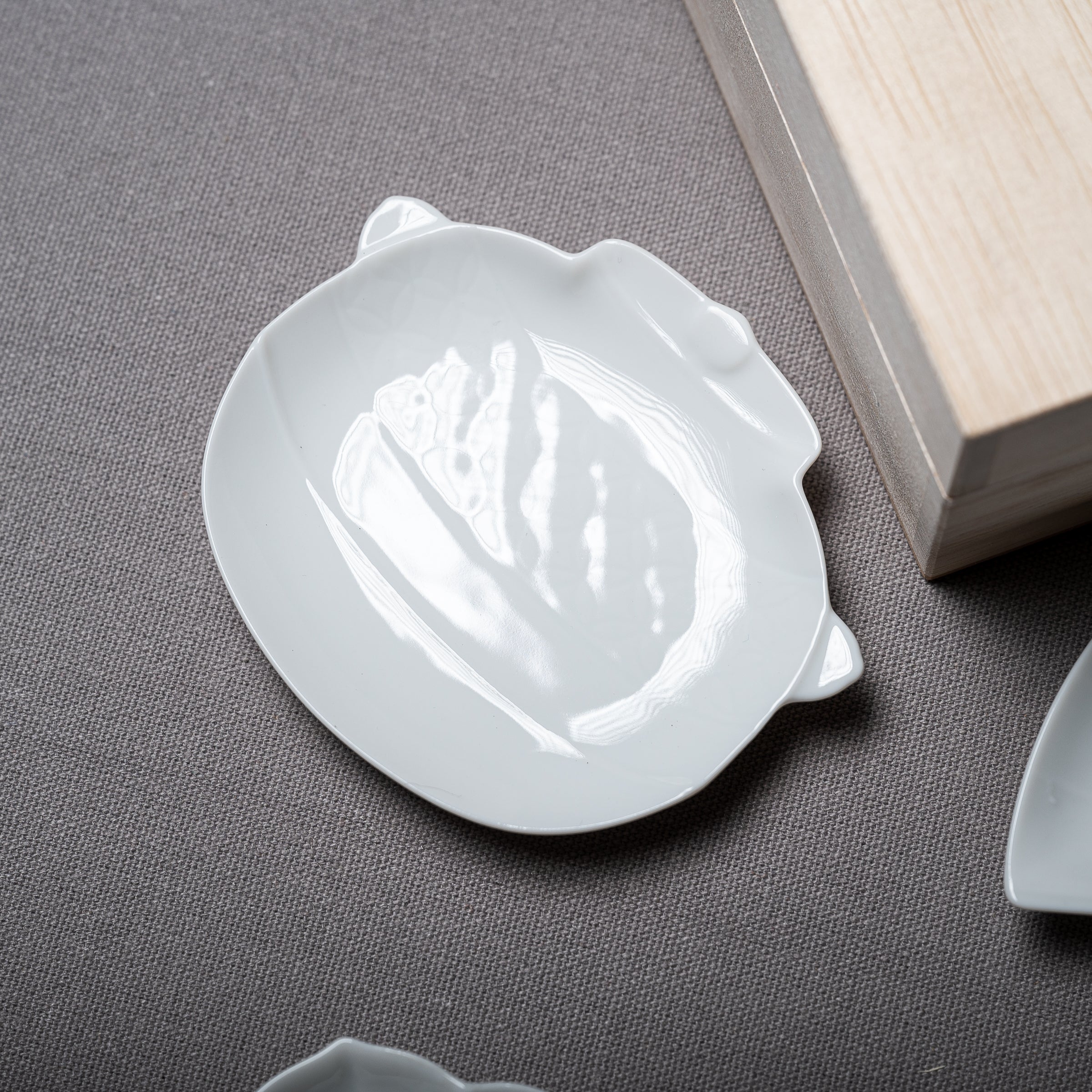 Miyama Handcrafted Engraved Small Plate Gift Set - Set of 5 Japanese Ceramic Appetizer Dishes for Sushi, Desserts & Home Decor