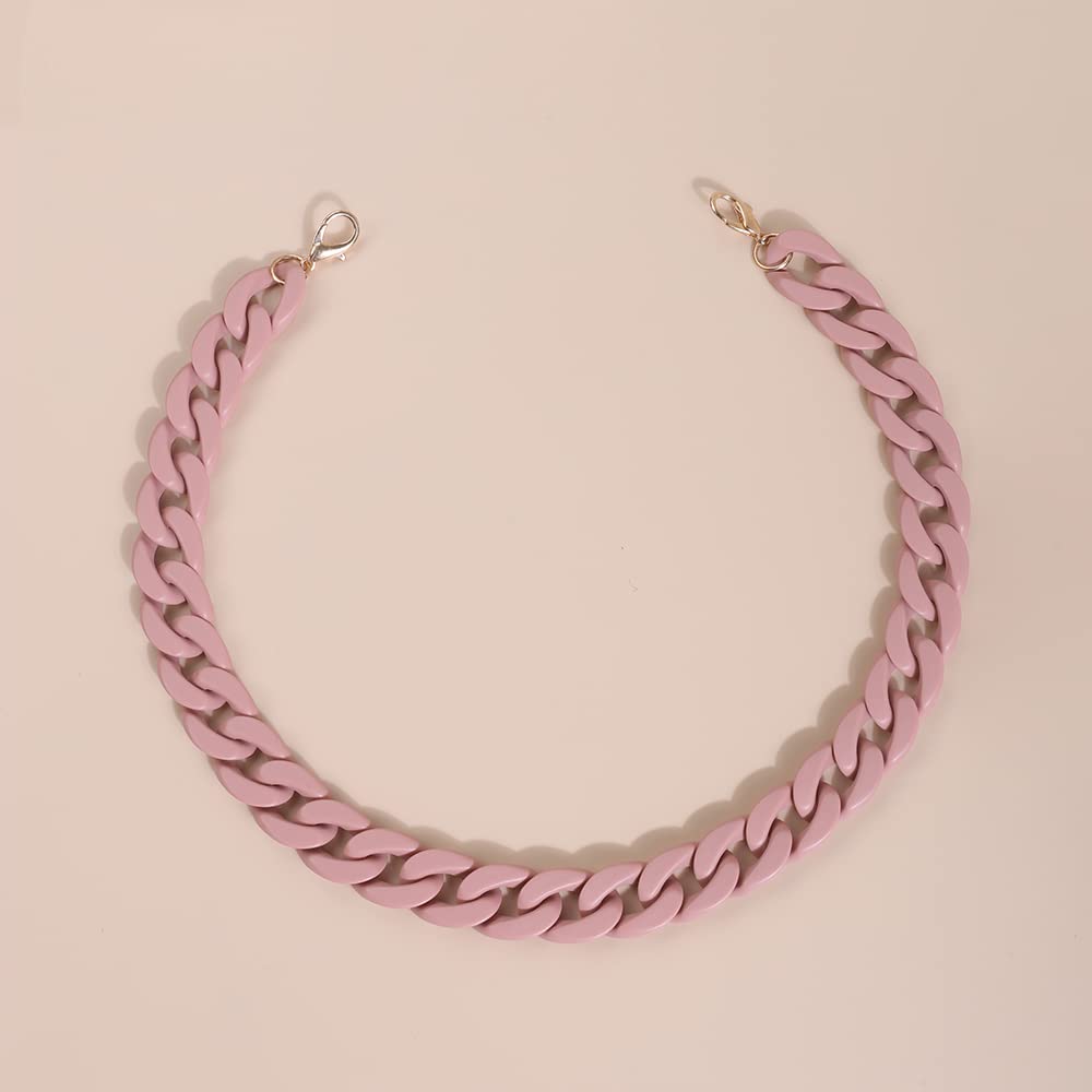 Acrylic Resin Handbag Chain Strap - Adjustable Shoulder & Crossbody Bag Replacement Strap for Women's Purses - Perfect for Casual Outings, Parties & Everyday Use