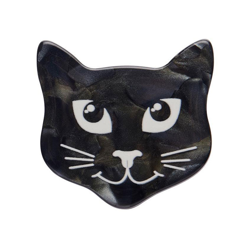 Erstwilder Cat Head Mini Brooch - Cute Animal Jewelry Pin for Women | Perfect for Lapel, Scarf, Hat & Bag Decoration
