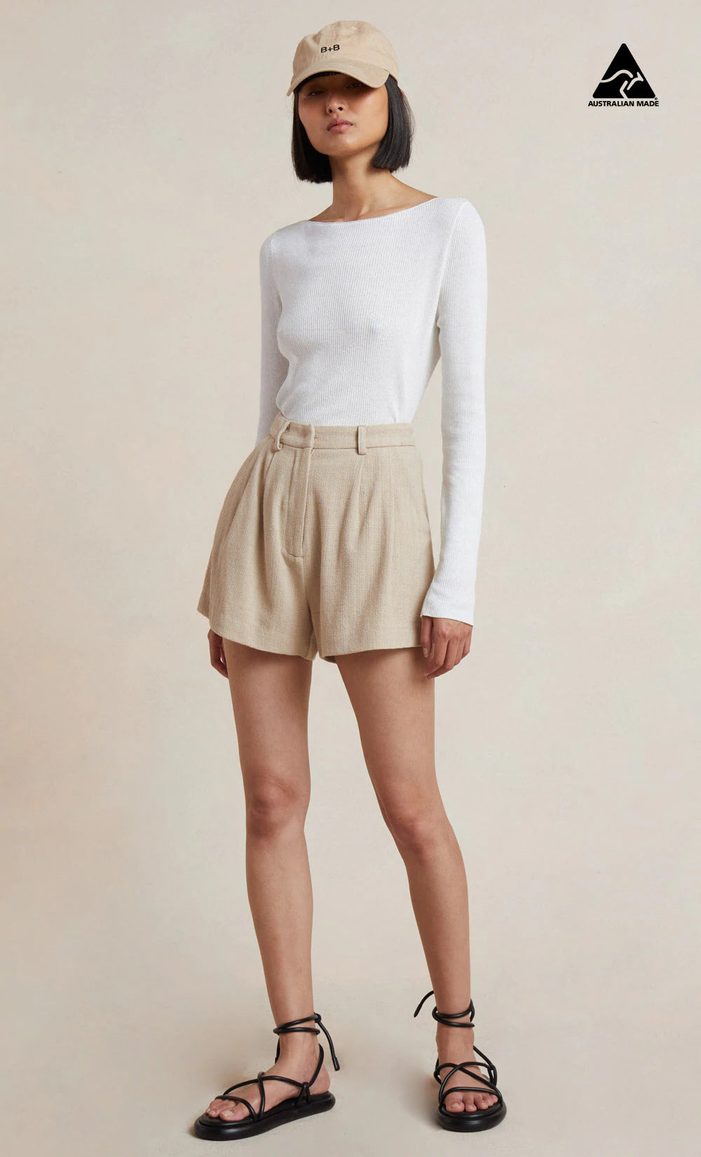 Billie Short Almond - Women's Casual Shorts for Summer, Comfortable & Stylish - Perfect for Beach, Travel, and Everyday Wear