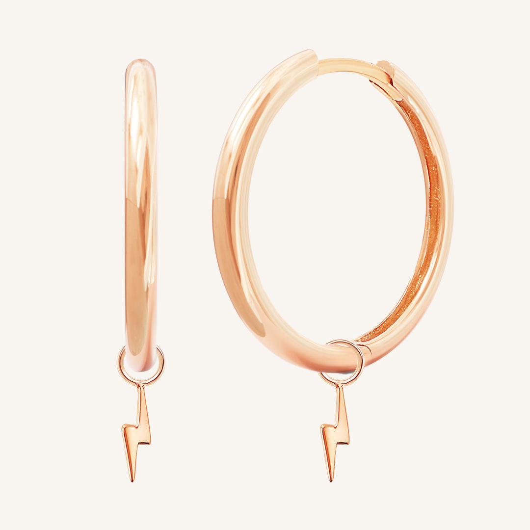Ignite Plain Hoops Earrings for Women - Minimalist Gold & Silver Hoop Earrings - Everyday Wear, Office & Party Jewelry