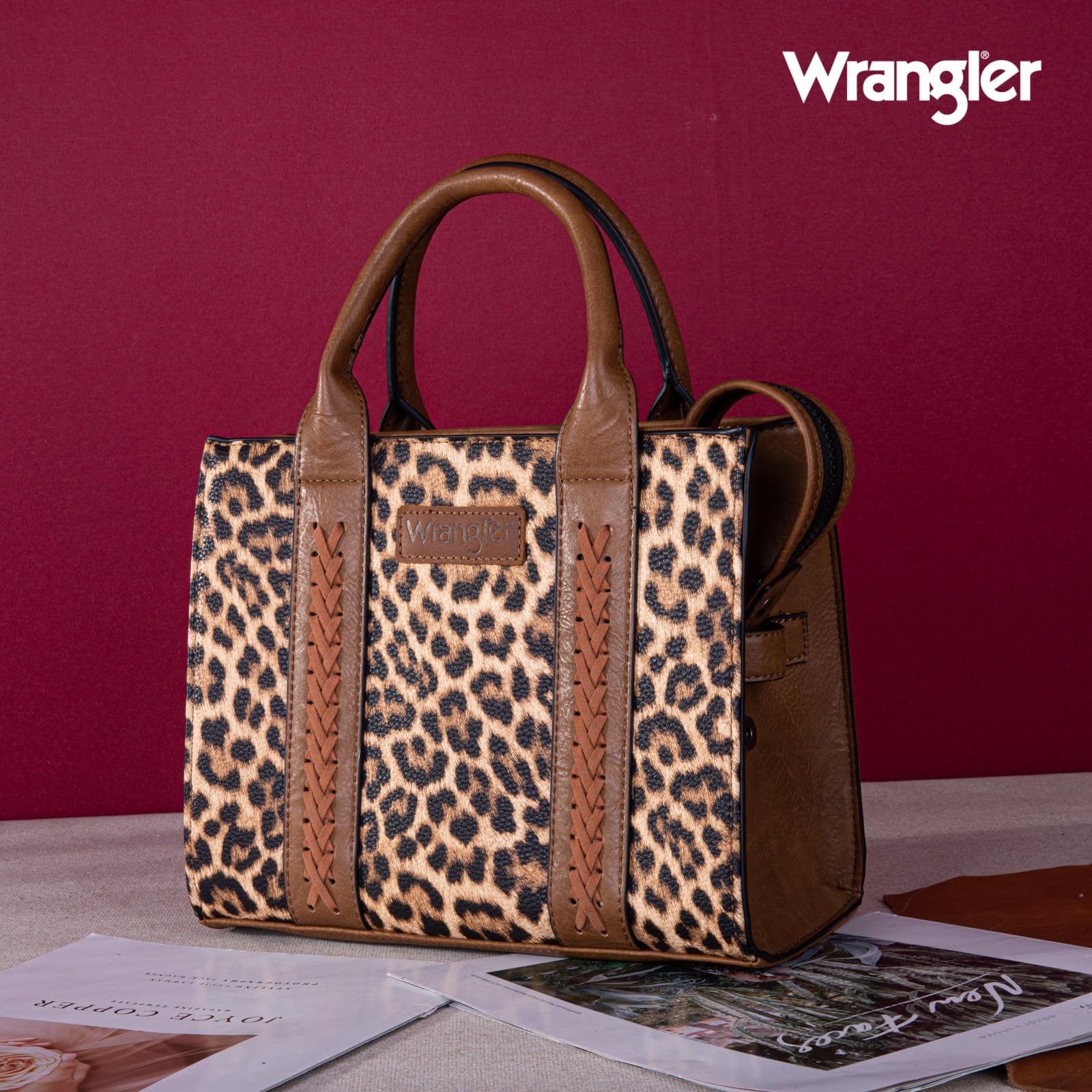 Wrangler Medium Tote Bag for Women - Stylish Designer Satchel Handbag with Top Handle & Adjustable Strap | Perfect for Work, Travel & Everyday Use