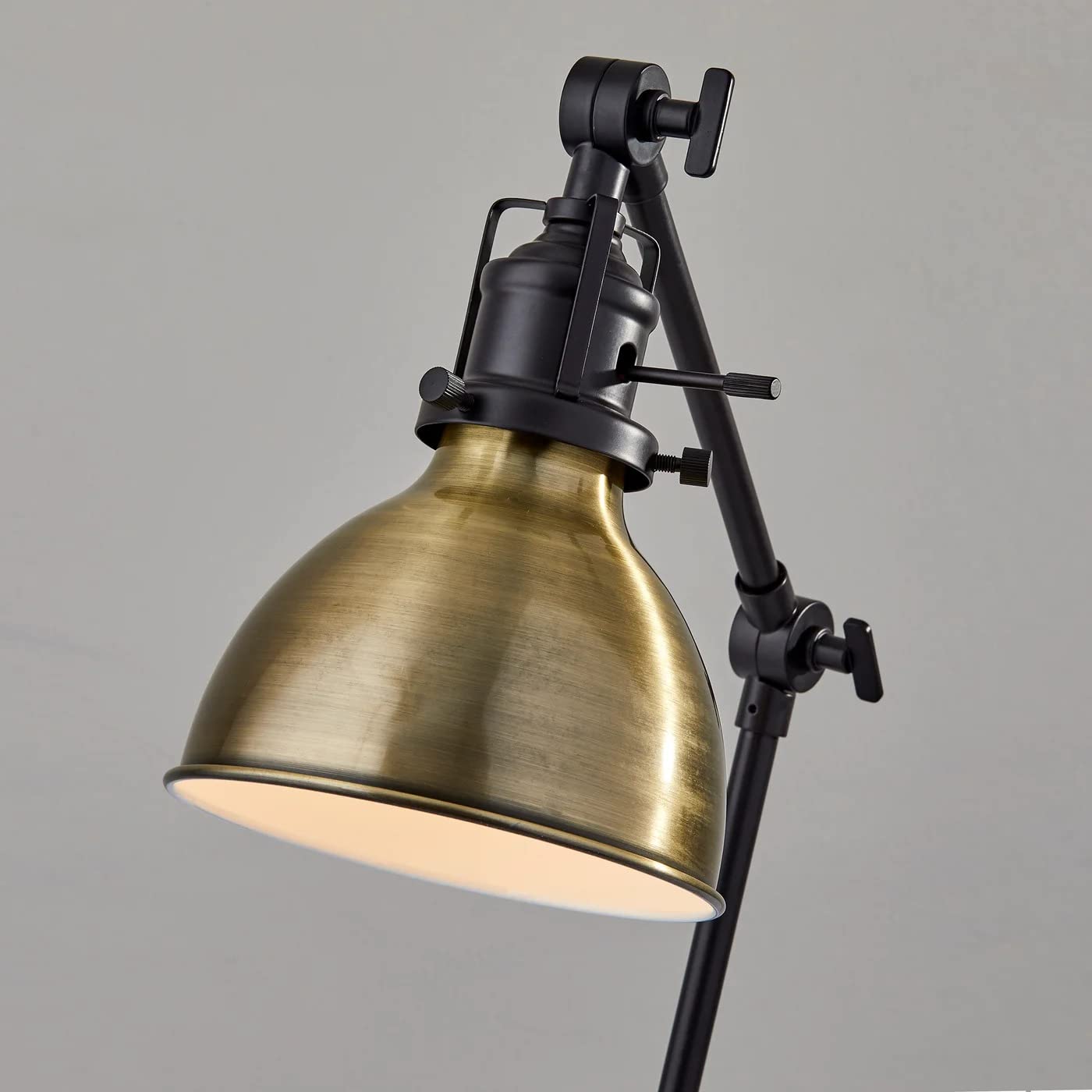 Adesso 3908-26 60-Inch Adjustable Black Desk Lamp with Flexible Gooseneck - Perfect for Home Office, Study, Reading & Workspace Lighting