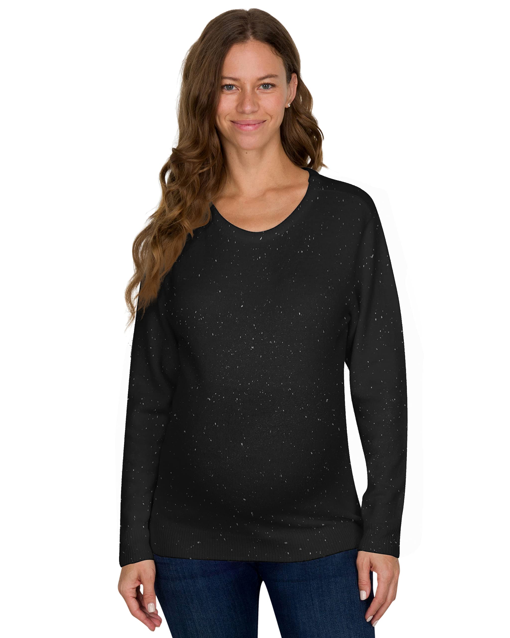 Eliana Stretch Brushed Knit Maternity Sweater - Soft Pregnancy Sweater for Women - Comfortable Nursing Top for Expecting Mothers - Perfect for Casual Wear, Office and Maternity Photos