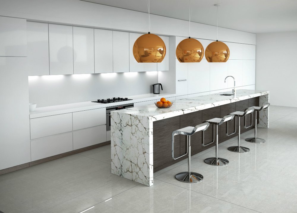 Premium Semi-Gloss Stone Sealer - Water-Based Formula for Superior Protection on Interior & Exterior Natural Stone & Tile Surfaces (128oz/Gallon) - Ideal for Countertops, Floors, Patios & Outdoor Landscaping
