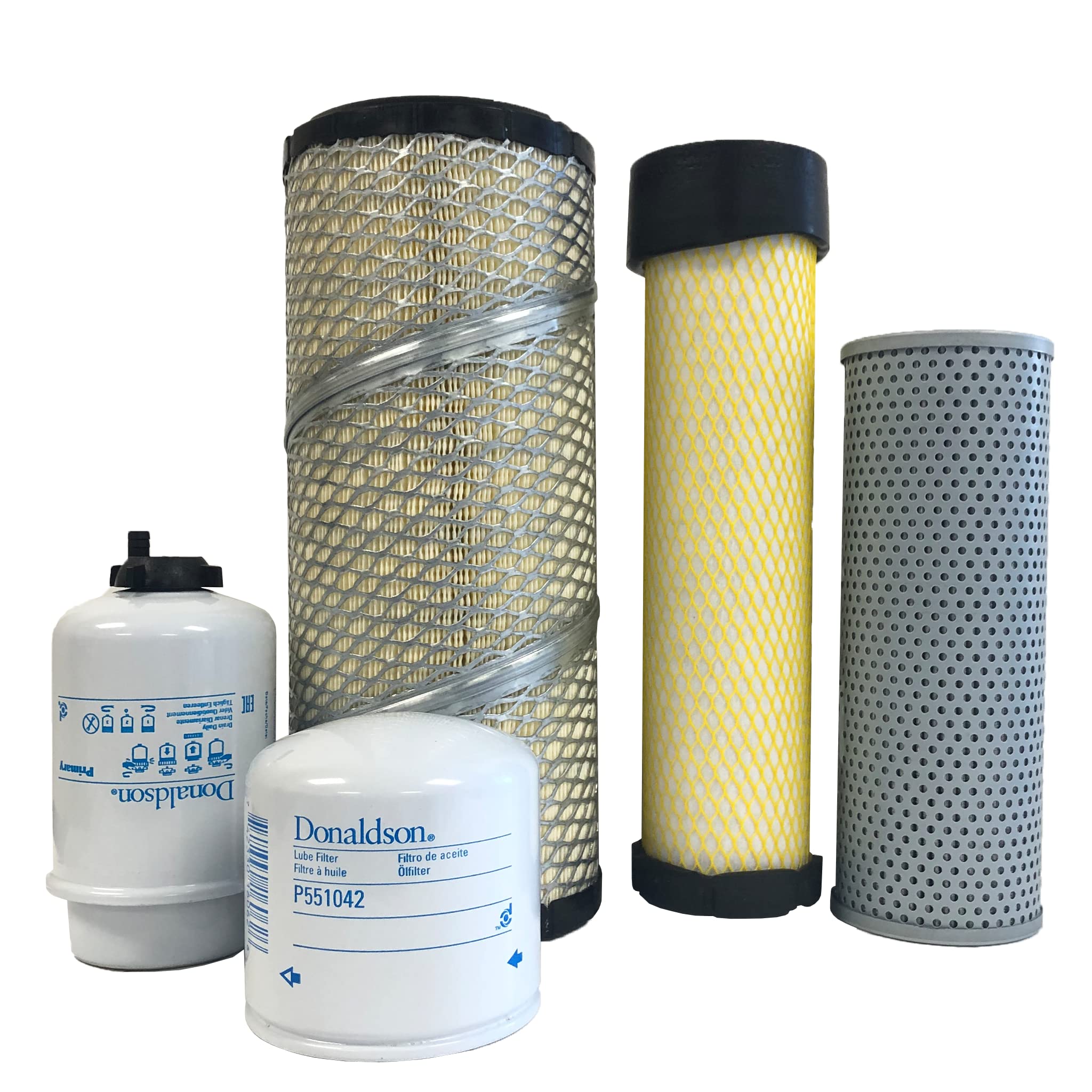 CFKIT Hydraulic Filter Kit Compatible with CAT 303.5E Mini Excavators - Includes Hydraulic Oil Filter, Air Filter, Fuel Filter - Perfect for Construction, Landscaping & Heavy Equipment Maintenance