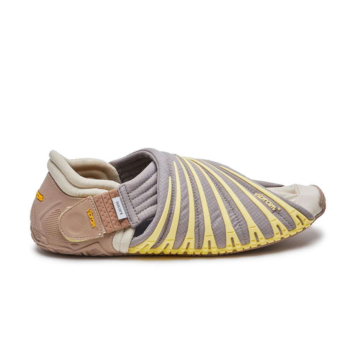 Vibram FUROSHIKI Futon Low Shoes - Grey Lemon Color | Lightweight & Flexible Barefoot Sneakers for Men & Women | Perfect for Yoga, Running & Casual Wear