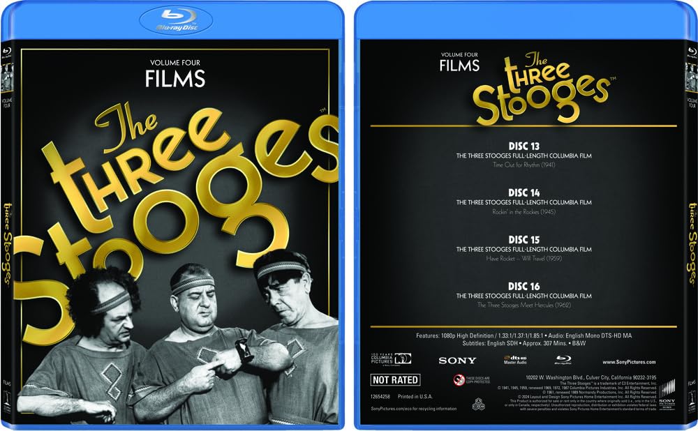 The Three Stooges: Complete 20-Disc Blu-ray Collection Limited Edition Gift Set | Classic Comedy Series | Perfect for Movie Nights & Nostalgic Gifts