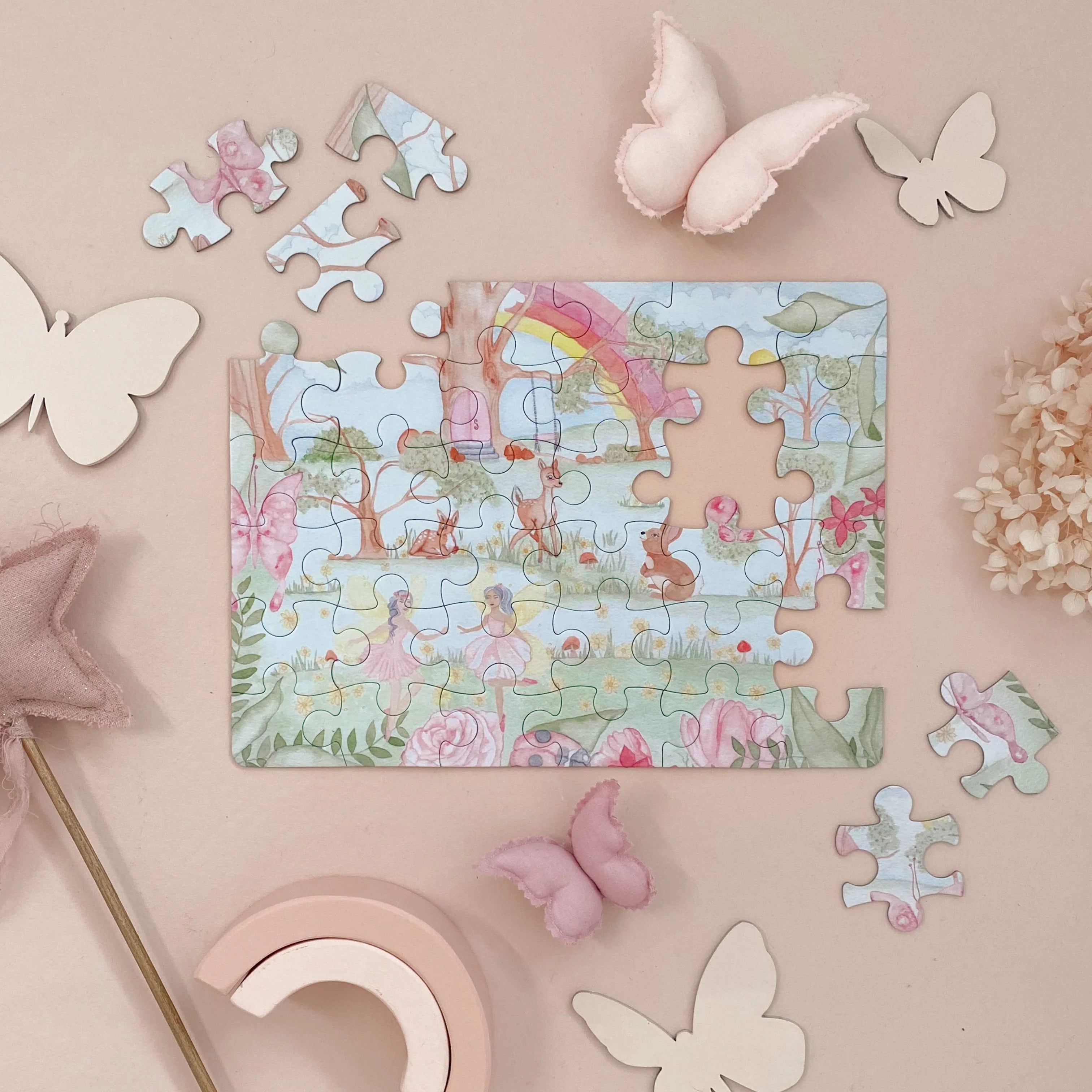 Enchanted Fairy Garden 36-Piece Puzzle - Magical Fantasy Puzzle for Kids & Adults - Perfect for Family Game Night & Educational Play