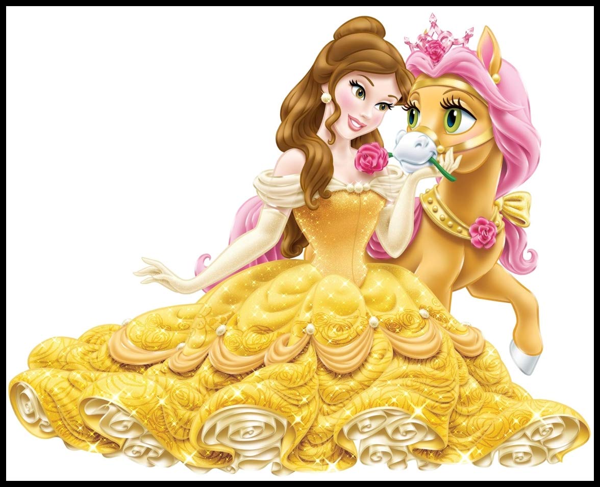 Princess Belle & Pony (Beauty and the Beast) Iron On Heat Transfer - 8