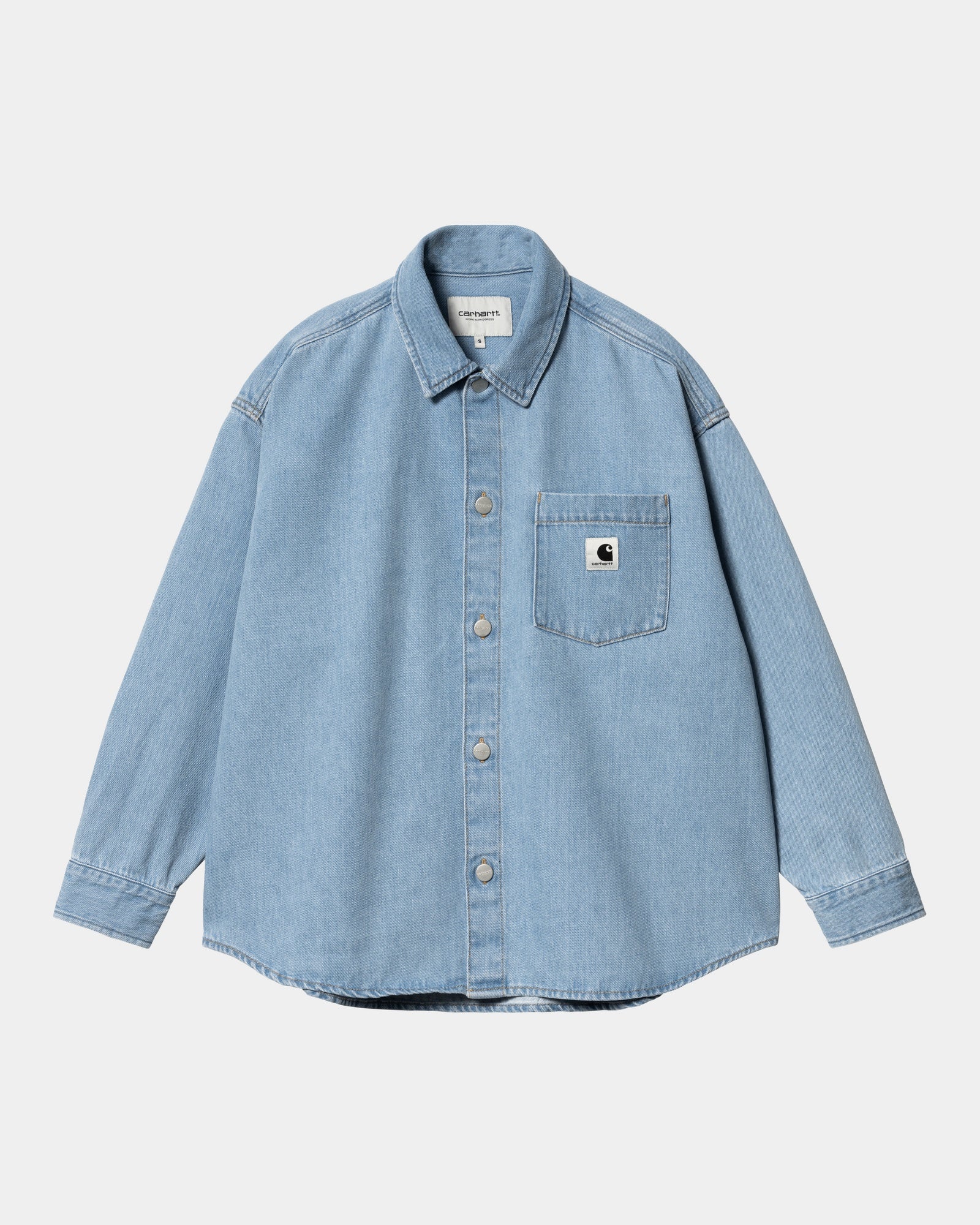 Alta Shirt Jacket for Men & Women | Stone Bleached Blue Lightweight Denim Jacket - Perfect for Casual Outfits, Outdoor Adventures & Layering in Fall & Spring