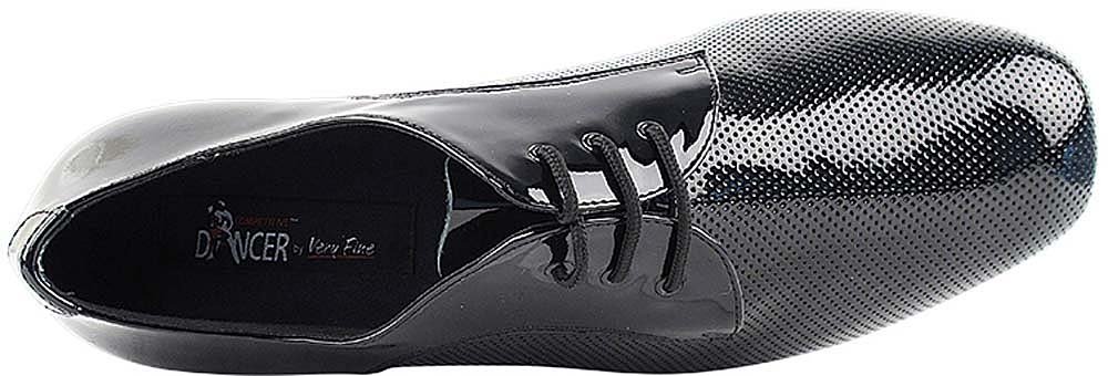 Premium Men's Ballroom Dance Shoes - Smooth Tango & Wedding Salsa Shoes - Black Patent Leather (CD9416EB) - Comfortable 1