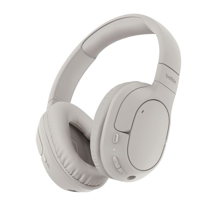 Belkin Soundform Wired & Wireless Headphones with Microphone - Noise Cancelling for Work, Gaming & Music | Comfortable Over-Ear Design for Office, Travel & Home Use