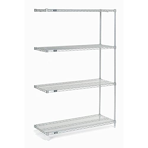 Nexel Chrome Wire Shelving 48x30x74 for Storage & Organization