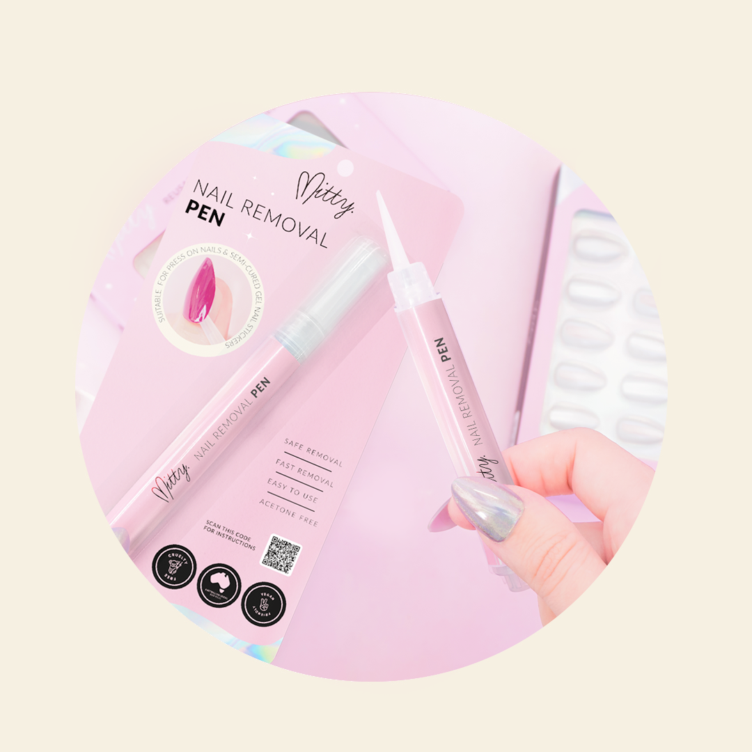 Mitty Nail Polish Remover Pen - Quick & Easy Nail Polish Corrector for At-Home Manicures & Salon Use | Perfect for Nail Art Mistakes & Touch-Ups