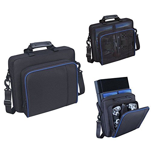 PS4 Carrying Case for PS4, PS4 Pro & PS4 Slim - Protective Shoulder Bag with Padded Interior | Perfect for Travel, Gaming Parties & Storage