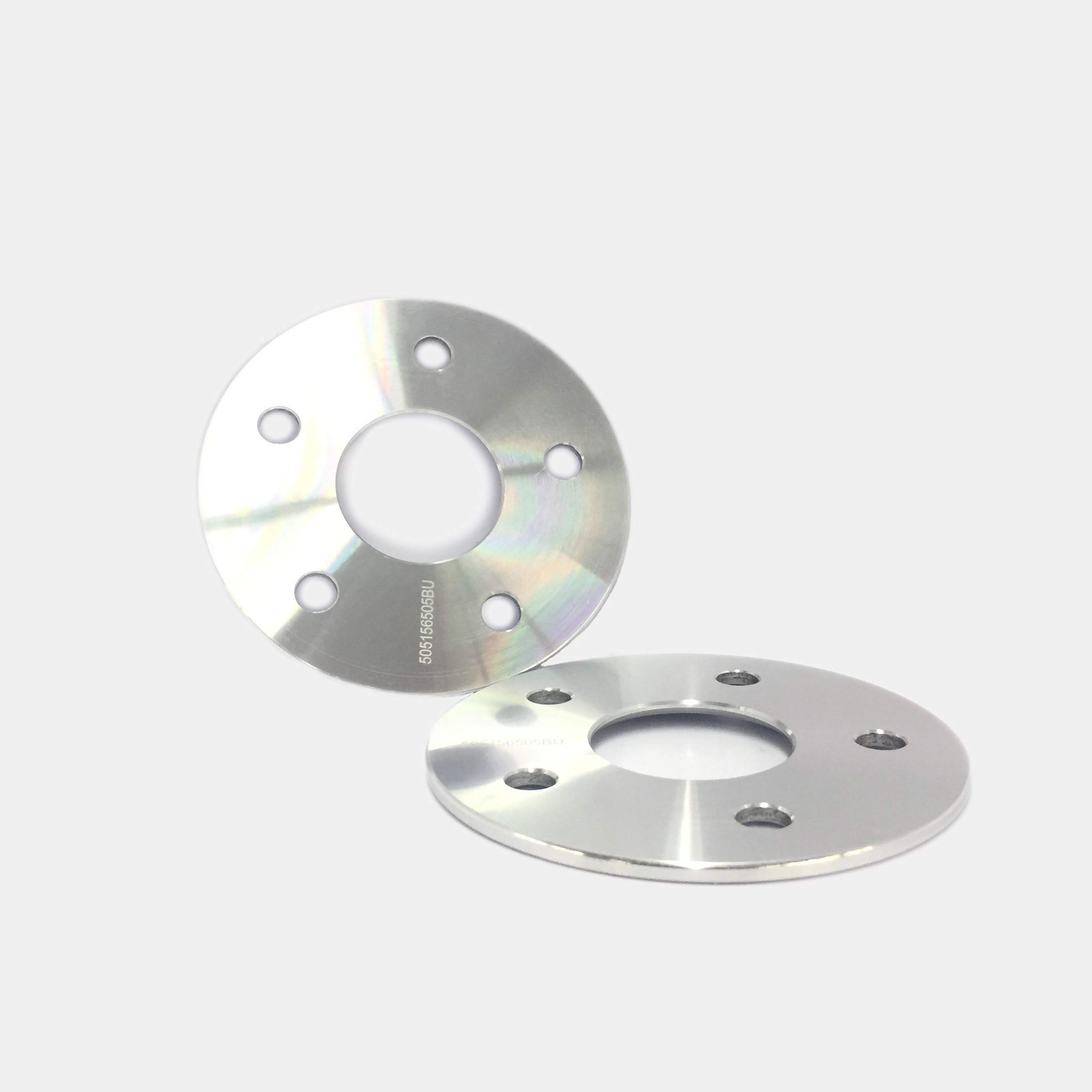 2-Pack 5mm Hub Centric Wheel Spacers - 5x130 to 5x130 Bolt Pattern, 71.5mm Center Bore, 14x1.5 Thread Pitch - Compatible with Porsche Cayman, Boxster, 911, Cayenne, Panamera & Audi Q7 - Perfect for Enhanced Stance & Custom Wheel Fitment