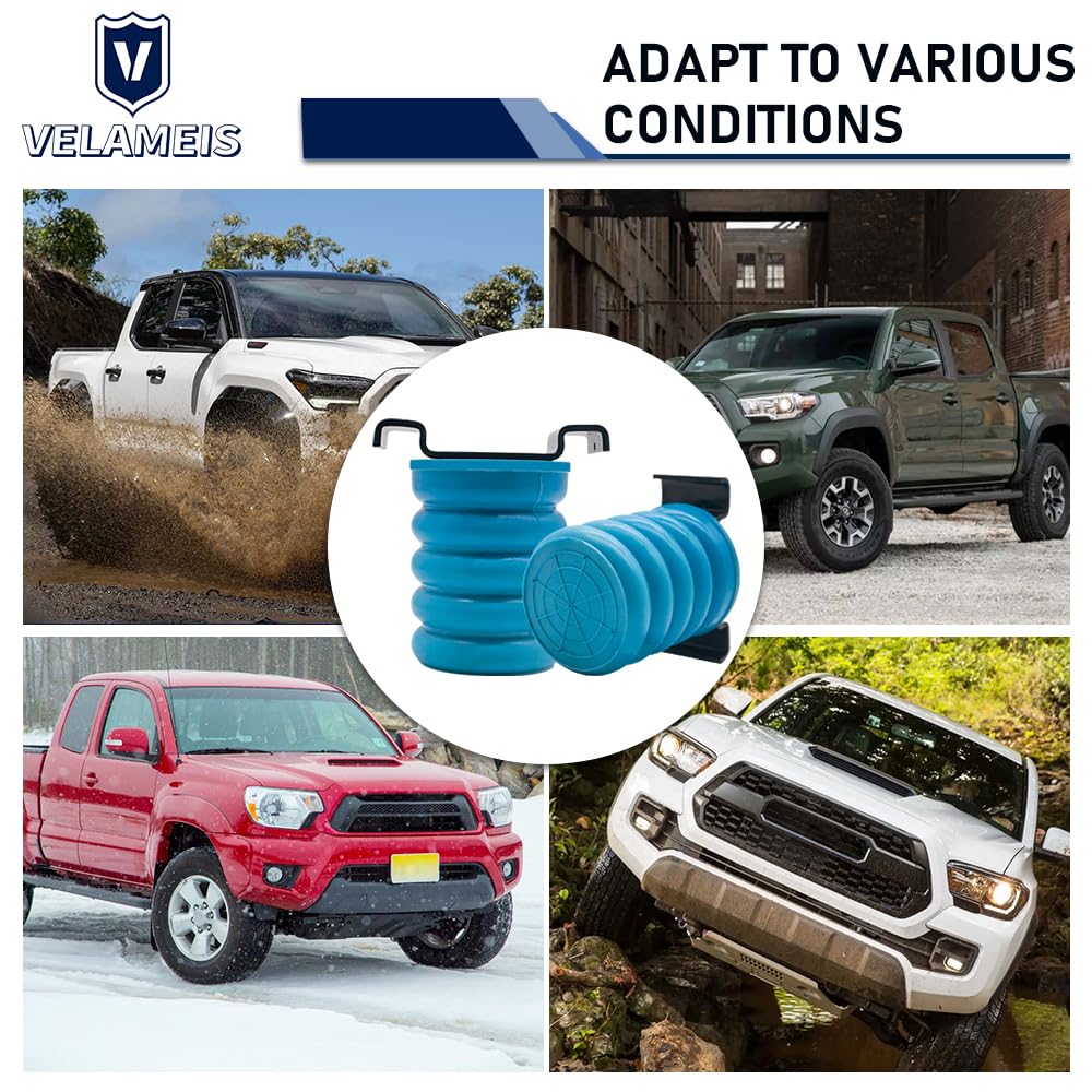 Toyota Tundra Titan Frontier Rear Air Helper Springs Kit - SSR-610-40 Air Suspension System for Improved Load Capacity & Ride Comfort | Perfect for Towing, Hauling & Off-Road Adventures