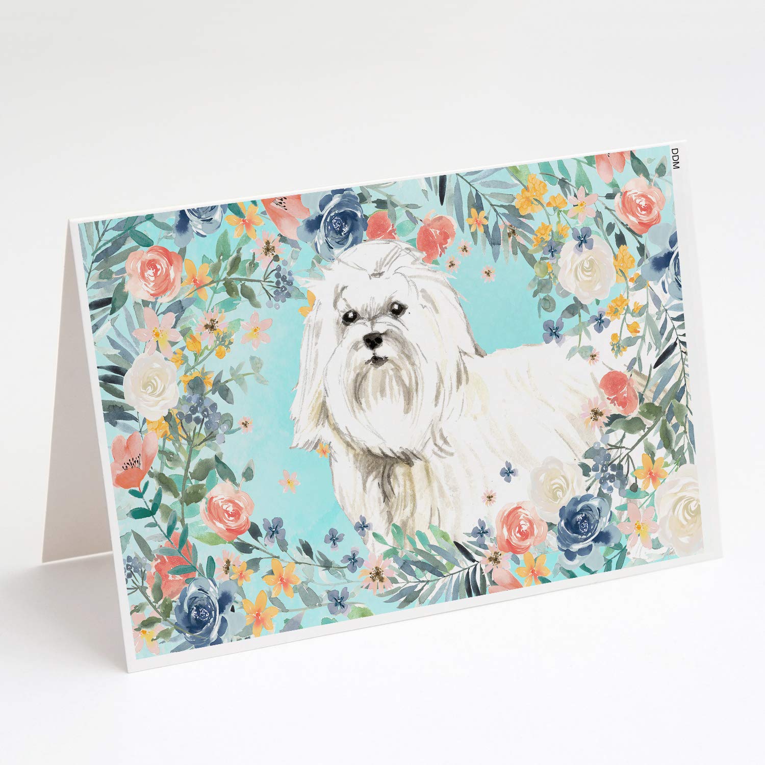 Premium Maltese Greeting Cards Set - 8 Blank A7 Note Cards (5x7 inches) with Envelopes for Birthdays, Thank You Notes & Special Occasions | Whimsical Dog-Themed Stationery