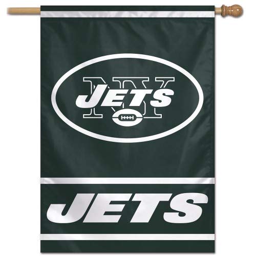 Wincraft NFL New York Jets Team Flag - Official Licensed Football Banner for Home, Game Day & Tailgating Decor